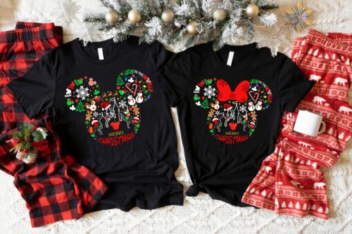 Merry Christmas Join To The World Disneyland Mickey Minnie Xmas Sweatshirt