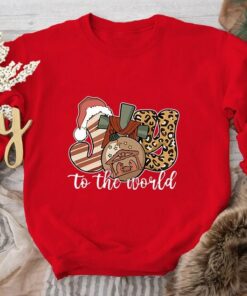 Merry Christmas Joy To The World Jesus Is The Reason Nativity Scene Sweatshirt Lovely Unique Xmas Gift