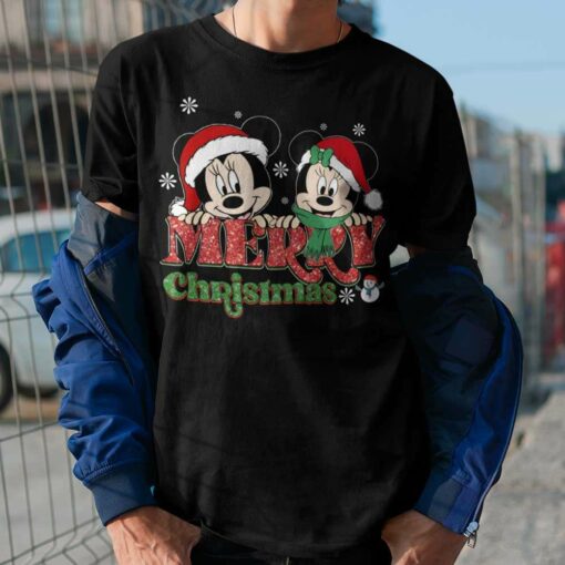 Merry Christmas Mickey Minnie Christmas T-shirt Disney