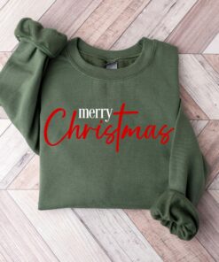 Merry Christmas Minimalist Sweatshirt Lovely Unique Xmas Gift