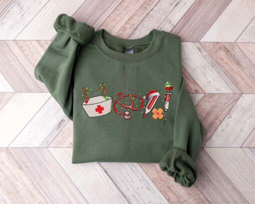 Merry Christmas Nurse Xmas Sweatshirt Gift