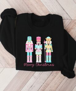 Merry Christmas Pink Nutcracker Sugar Plum Fairy Sweatshirt Lovely Unique Xmas Gift
