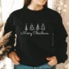 Merry Christmas Retro Pine Tree Sweatshirt Unique Xmas Gift