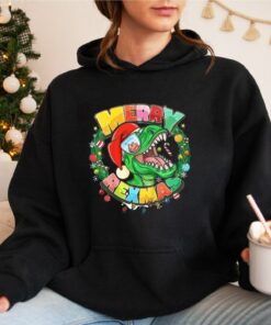Merry Rexmas Funny Christmas Dinosaur Sweatshirt