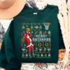 Merry Swishmas Santa Basketball Christmas Sweatshirt