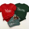 Merry &amp Christmas Couple Reindeer Matching Sweatshirt Lovely Unique Xmas Gift