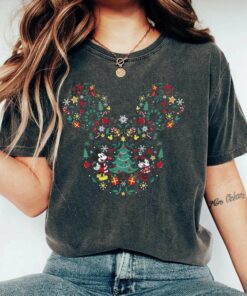 Mickey And Minnie Mashup Christmas T-Shirt Disney