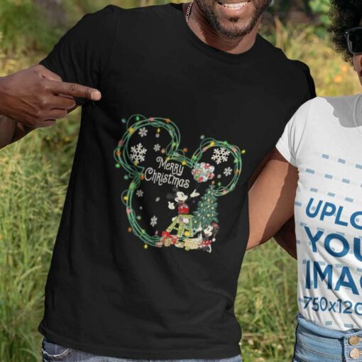 Mickey And Minnie Merry Christmas T-shirt