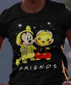 Mickey And Pikachu Friends Christmas Shirt