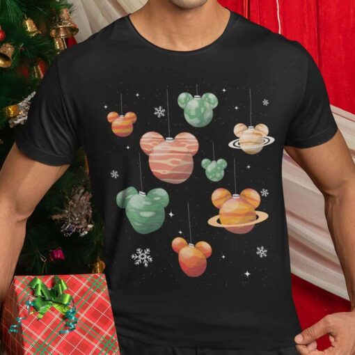 Mickey Christmas Planets T-shirt