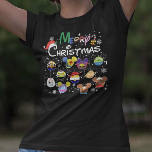 Mickey Ear Little Thing Ball Merry Christmas T-shirt Toy Story