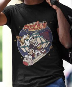 Mickey Goofy Pluto Astronaut Space Mountain T-shirt Disney