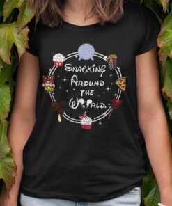 Mickey Minnie Snacking Around The World Christmas T-shirt