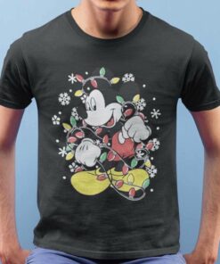 Mickey Mouse Christmas Lights T-Shirt Disney