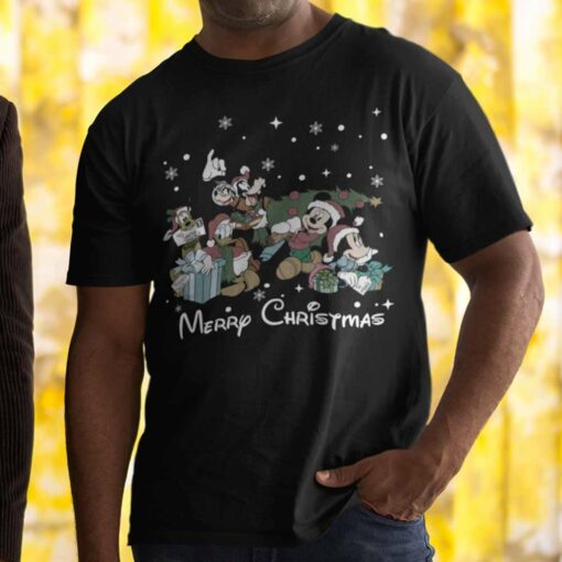 Mickey and Friends Merry Christmas T-shirt