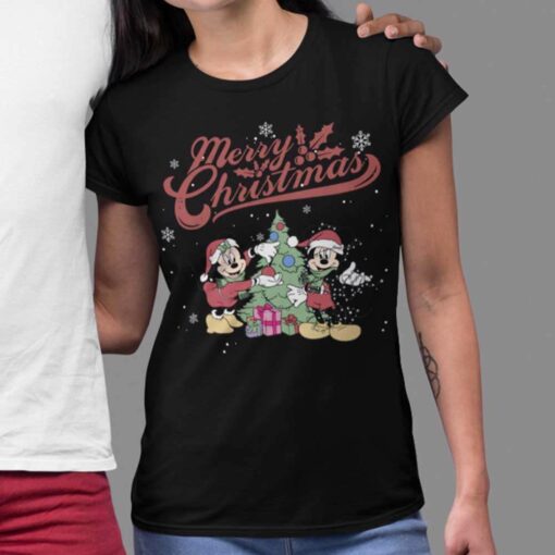 Mickey and Minnie Merry Christmas T-shirt Disney