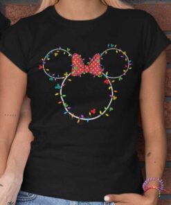 Minnie Ear Lightning Christmas T-shirt Disney
