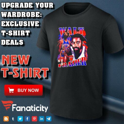 Mitchell And Ness Walt Frazier Stats Graphic shirt