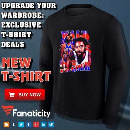 Mitchell And Ness Walt Frazier Stats Graphic shirt