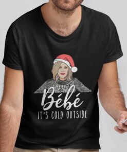 Moira Rose Bebe It’s Cold Outside Christmas Black T-shirt
