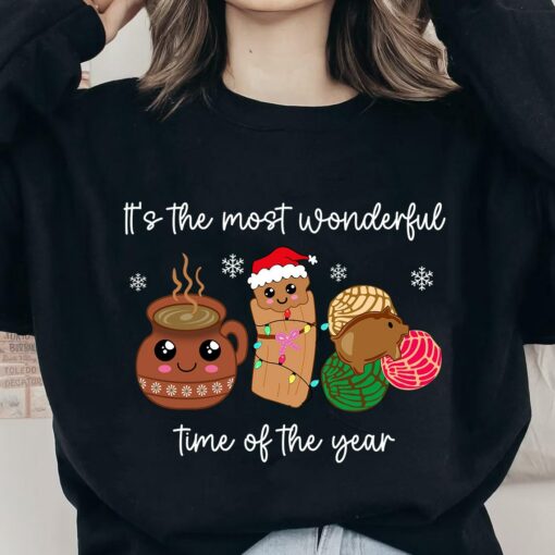 Most Wonderful Time Of The Year Mexican Pan Dulce Christmas Sweatshirt Lovely Unique Xmas Gift