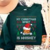 My Christmas Spirit Is Whiskey Bourbon Whiskey Christmas Sweatshirt For Lovely Unique Xmas Gift