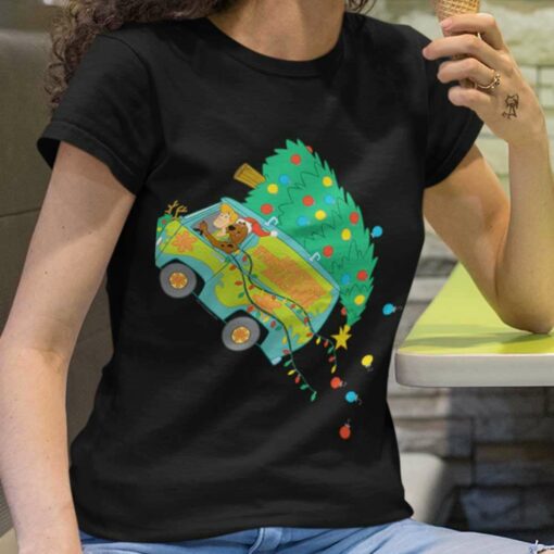 Mystery Machine Van Christmas Tree T-Shirt Scooby-Doo