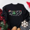 NICU Neonatal Intensive Care Nurse Christmas Tree Sweatshirt Unique Xmas Gift