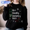 Nice Naughty Emergency Nurse Christmas Sweashirt