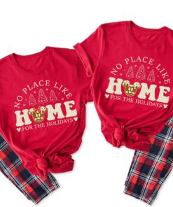 No Place Like Home For The Holidays Disneyland Mickey Friends Christmas Party Sweatshirt