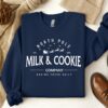 North Pole Milk and Cookie Co Sweatshirt Basic Lovely Unique Xmas Gift
