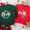 Nuts &amp Chest Santa Hat Christmas Couple Matching Sweatshirt