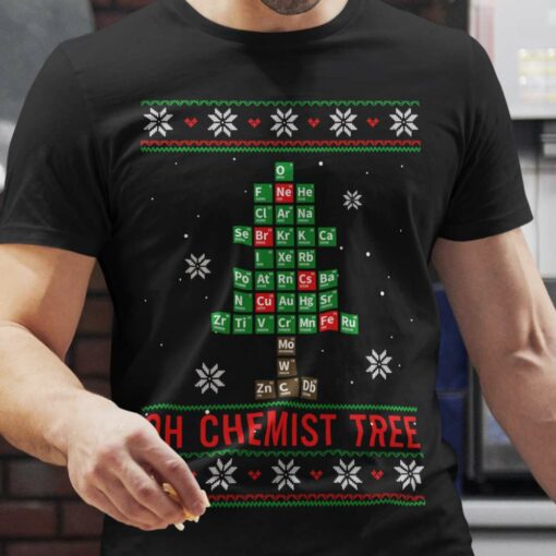 Oh Chemist Tree Christmas T-shirt