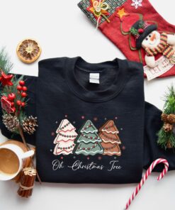 Oh Christmas Tree Cake Sweatshirt Lovely Unique Xmas Gift