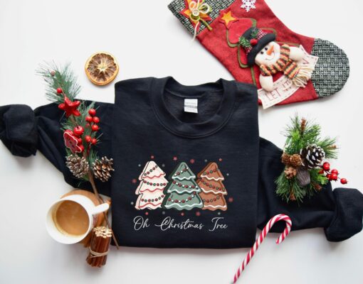 Oh Christmas Tree Cake Sweatshirt Lovely Unique Xmas Gift