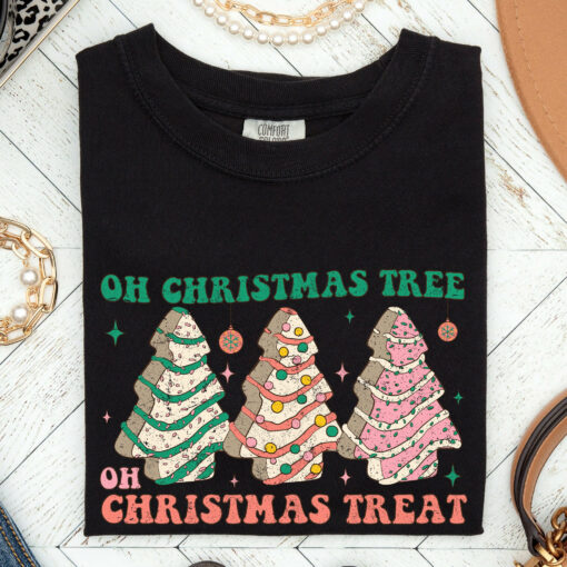 Oh Christmas Tree Treat Snack Little Debbie Sweatshirt Lovely Unique Xmas Gift