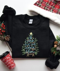 Oh Come Let Us Adore Him Christmas Christian Sweatshirt