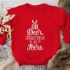 Oh Deer Christmas Is Here Sweatshirt, Reindeer Sweatshirt Lovely Unique Xmas Gift