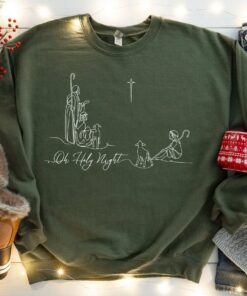 Oh Holy Night Christian Christmas Sweatshirt