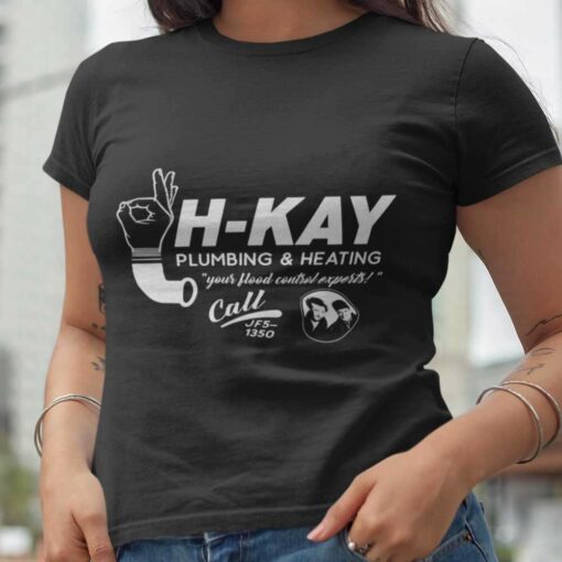 Oh-Kay Plumbing Heating Wet Bandits Home Alone Christmas T-shirt