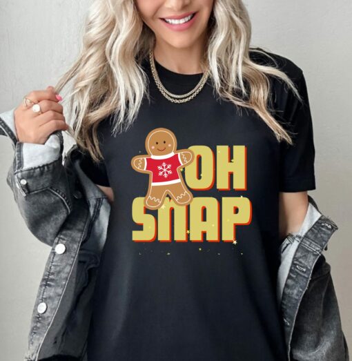 Oh Snap Funny Christmas Gingerbread Cookie Sweatshirt