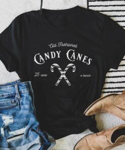 Old Fashioned Candy Canes Christmas T-Shirt
