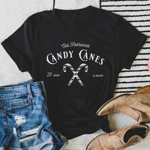 Old Fashioned Candy Canes Christmas T-Shirt