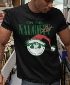 On The Naughty List Jack Skellington T-Shirt The Nightmare Before Christmas