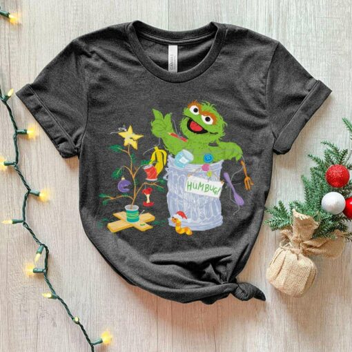 Oscar the Grouch Christmas Tree T-Shirt Sesame Street