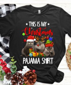 Otters Christmas This Is My Christmas Pajama Sweatshirt Cute Unique Xmas Gift