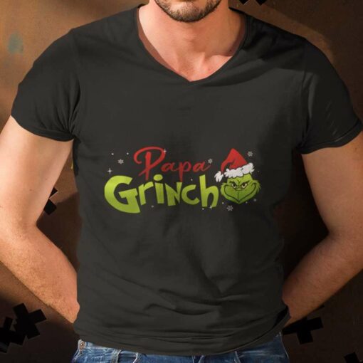 Papa Grinch Christmas T-shirt