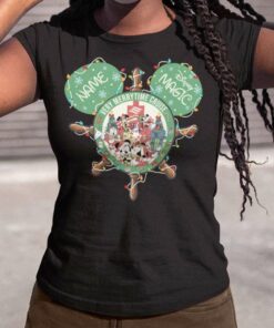 Personalize Custom Name Disney Magic Very Merry Cruise Christmas T-shirt
