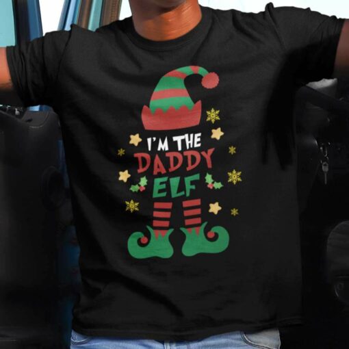 Personalize Custom Name Elf Matching I’m The Daddy Christmas T-shirt