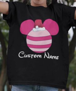 Personalize Custom Name Piglet Christmas T-shirt Winnie The Pooh